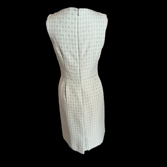 NWOT Tahari Mint Green Geo Print Dress-4 - Picture 2 of 2